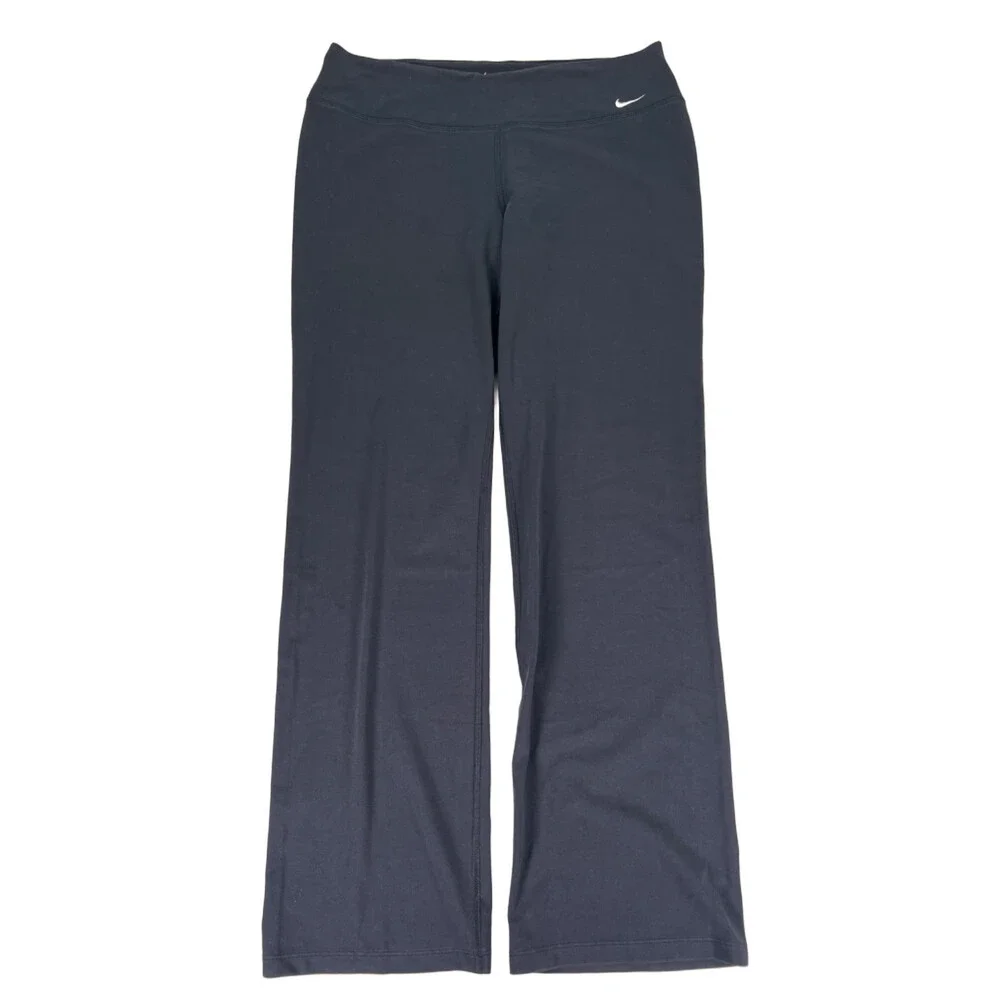 Nike Women's Black Dri-Fit Legend Cotton Classic Fit Pull On Athletic Pants - XL